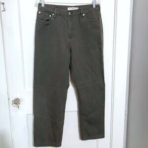 Tommy Hilfiger Jeans VINTAGE 90s Y2K 100% Cotton Gray High Rise Mom 12 Women's